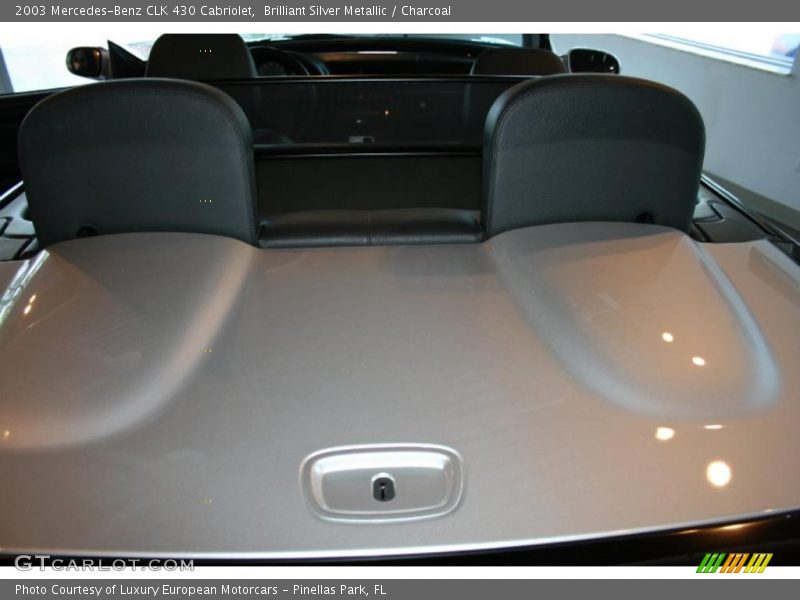 Brilliant Silver Metallic / Charcoal 2003 Mercedes-Benz CLK 430 Cabriolet