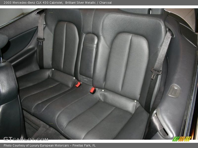 Brilliant Silver Metallic / Charcoal 2003 Mercedes-Benz CLK 430 Cabriolet
