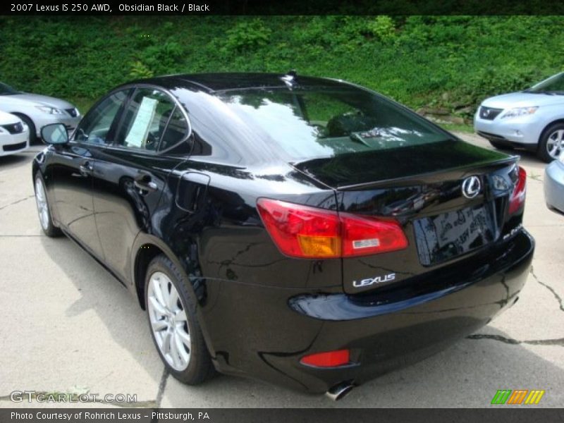 Obsidian Black / Black 2007 Lexus IS 250 AWD