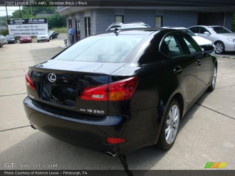 Obsidian Black / Black 2007 Lexus IS 250 AWD