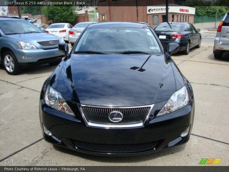 Obsidian Black / Black 2007 Lexus IS 250 AWD