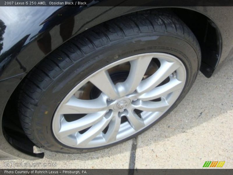 Obsidian Black / Black 2007 Lexus IS 250 AWD
