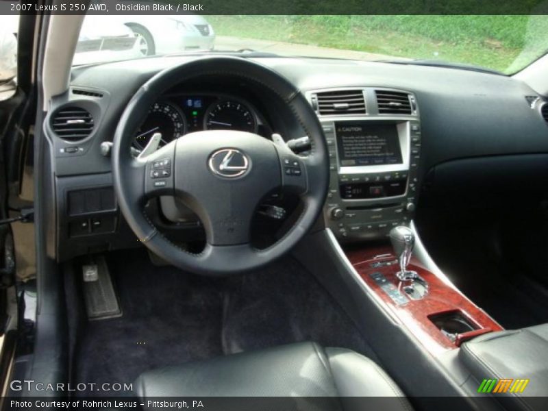 Obsidian Black / Black 2007 Lexus IS 250 AWD