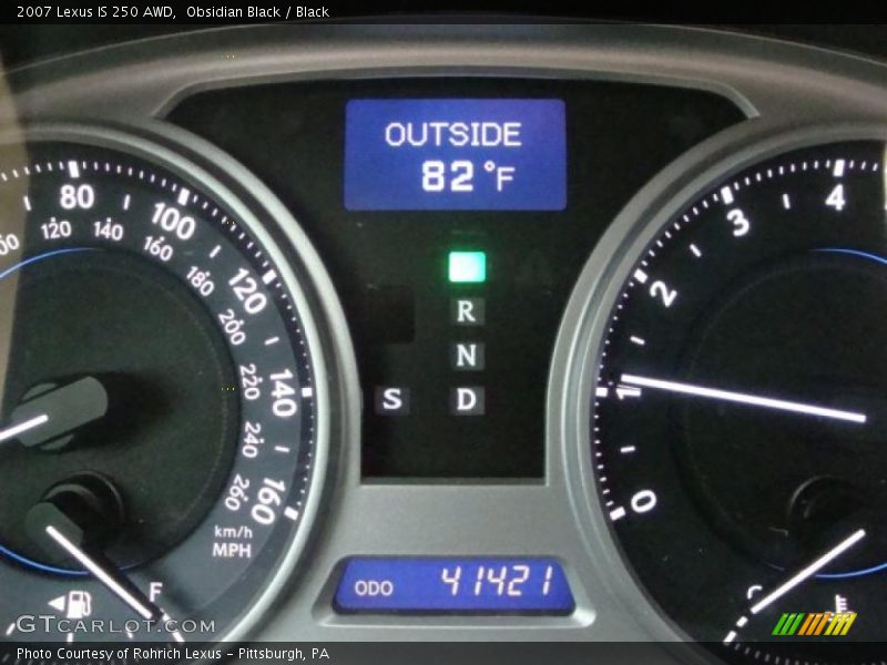 Obsidian Black / Black 2007 Lexus IS 250 AWD