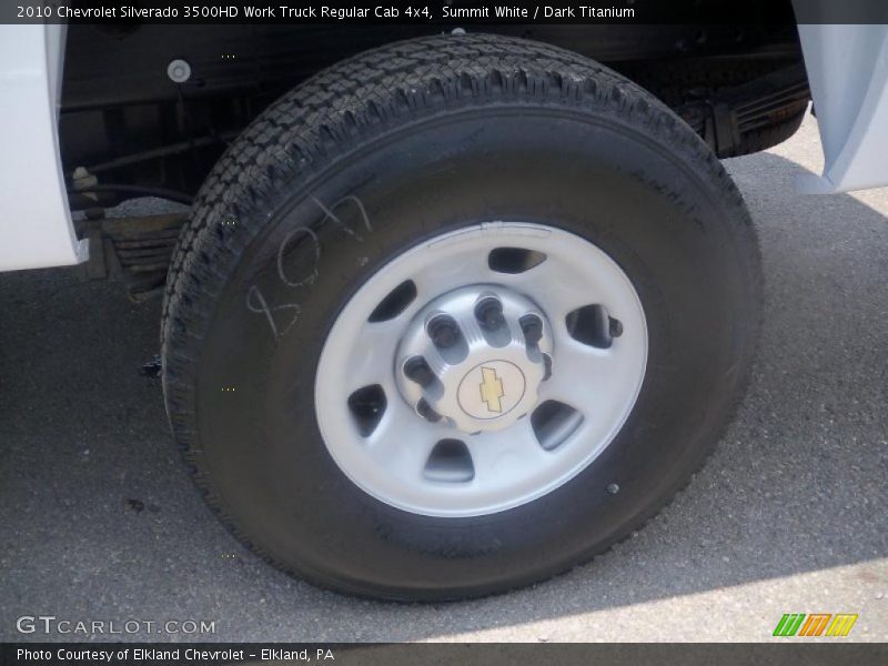 Summit White / Dark Titanium 2010 Chevrolet Silverado 3500HD Work Truck Regular Cab 4x4