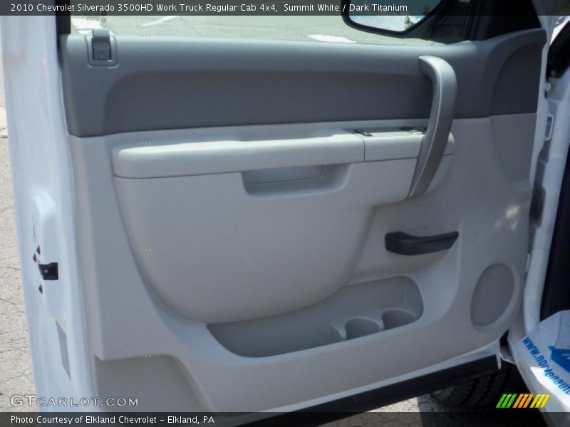 Summit White / Dark Titanium 2010 Chevrolet Silverado 3500HD Work Truck Regular Cab 4x4