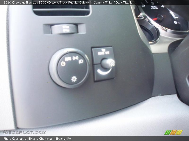 Summit White / Dark Titanium 2010 Chevrolet Silverado 3500HD Work Truck Regular Cab 4x4