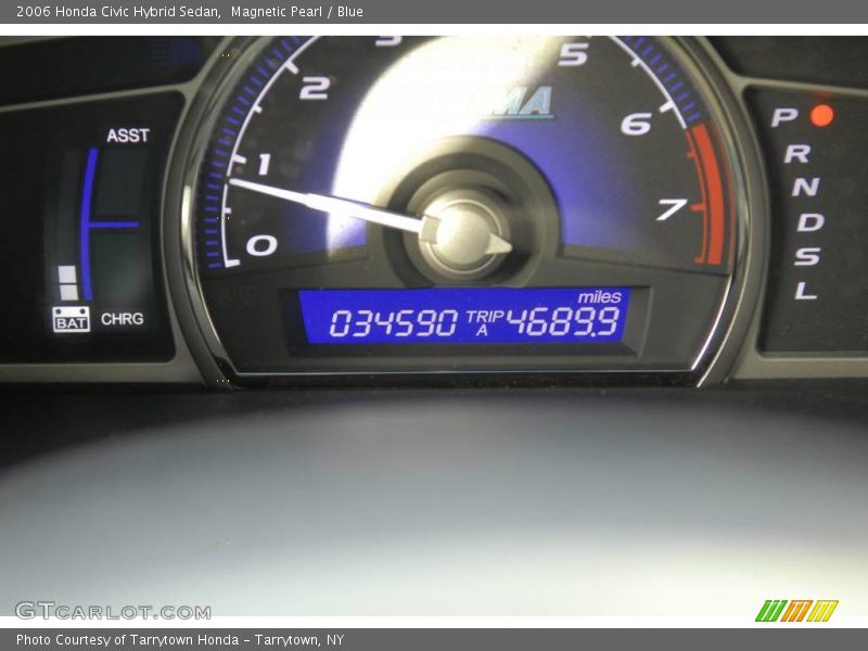 Magnetic Pearl / Blue 2006 Honda Civic Hybrid Sedan