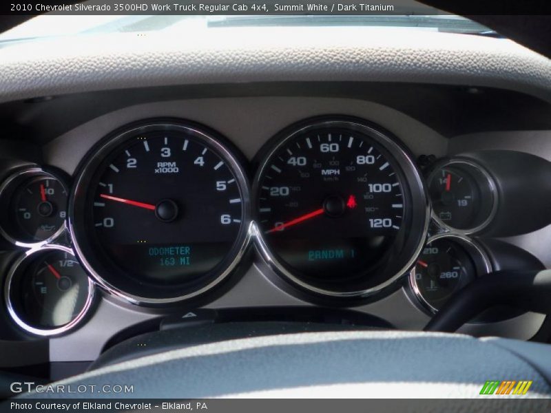 Summit White / Dark Titanium 2010 Chevrolet Silverado 3500HD Work Truck Regular Cab 4x4