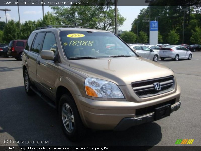 Sandstone Metallic / Saddle 2004 Honda Pilot EX-L 4WD