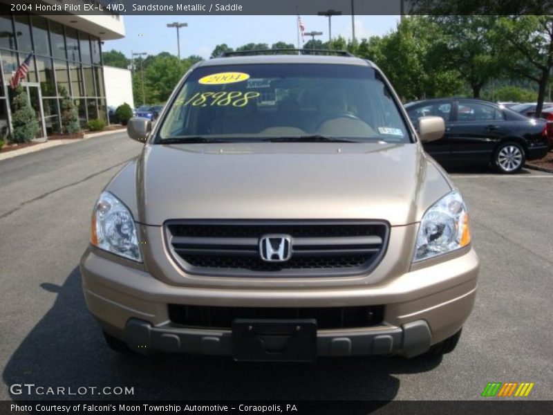 Sandstone Metallic / Saddle 2004 Honda Pilot EX-L 4WD