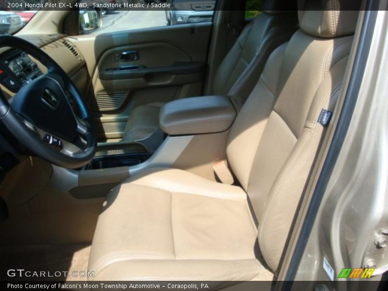 Sandstone Metallic / Saddle 2004 Honda Pilot EX-L 4WD
