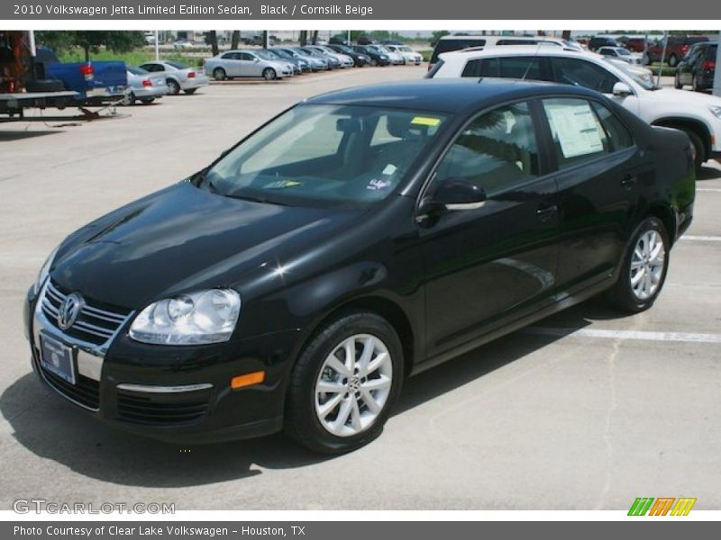 Black / Cornsilk Beige 2010 Volkswagen Jetta Limited Edition Sedan