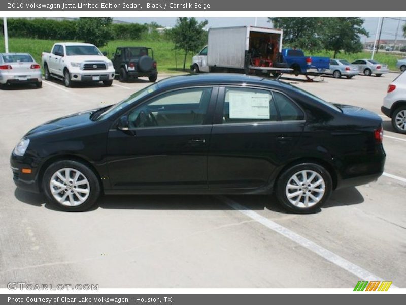Black / Cornsilk Beige 2010 Volkswagen Jetta Limited Edition Sedan
