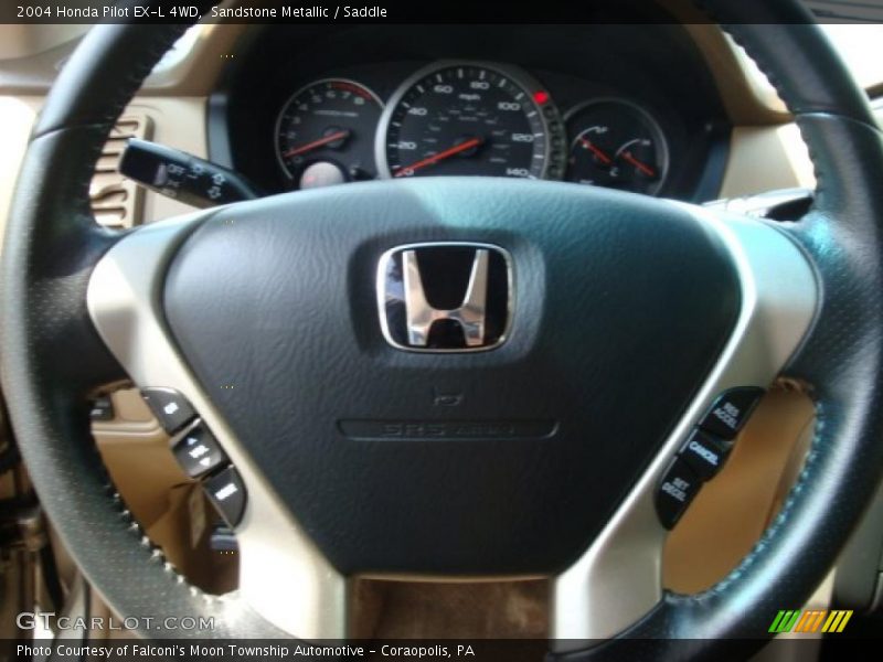 Sandstone Metallic / Saddle 2004 Honda Pilot EX-L 4WD