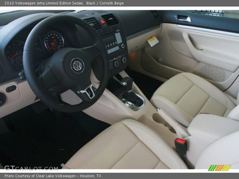Black / Cornsilk Beige 2010 Volkswagen Jetta Limited Edition Sedan