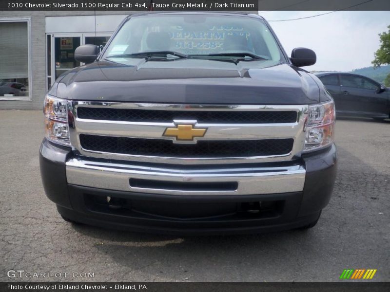 Taupe Gray Metallic / Dark Titanium 2010 Chevrolet Silverado 1500 Regular Cab 4x4