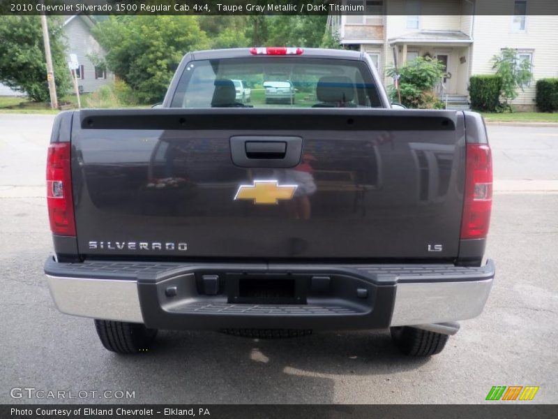 Taupe Gray Metallic / Dark Titanium 2010 Chevrolet Silverado 1500 Regular Cab 4x4