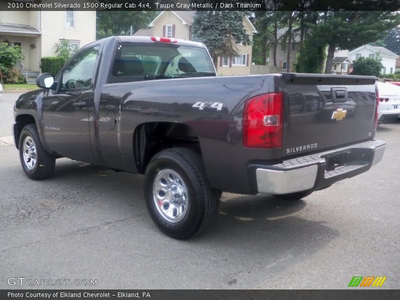 Taupe Gray Metallic / Dark Titanium 2010 Chevrolet Silverado 1500 Regular Cab 4x4