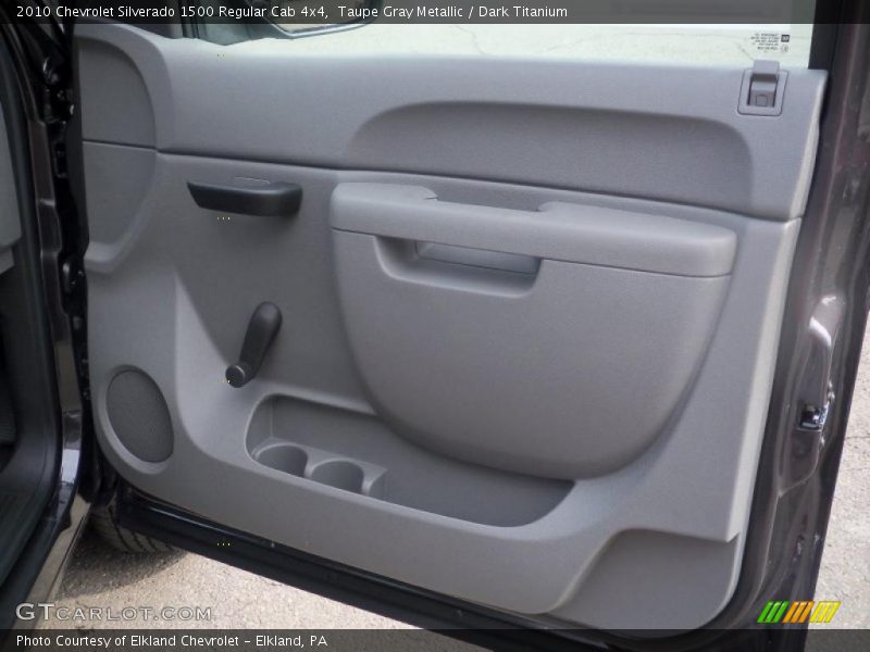 Taupe Gray Metallic / Dark Titanium 2010 Chevrolet Silverado 1500 Regular Cab 4x4