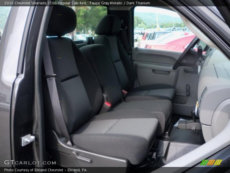 Taupe Gray Metallic / Dark Titanium 2010 Chevrolet Silverado 1500 Regular Cab 4x4