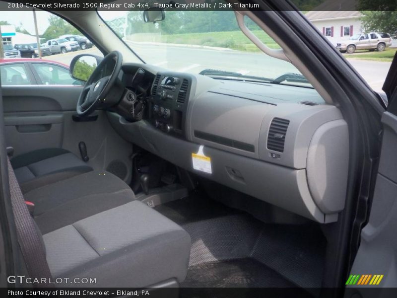 Taupe Gray Metallic / Dark Titanium 2010 Chevrolet Silverado 1500 Regular Cab 4x4