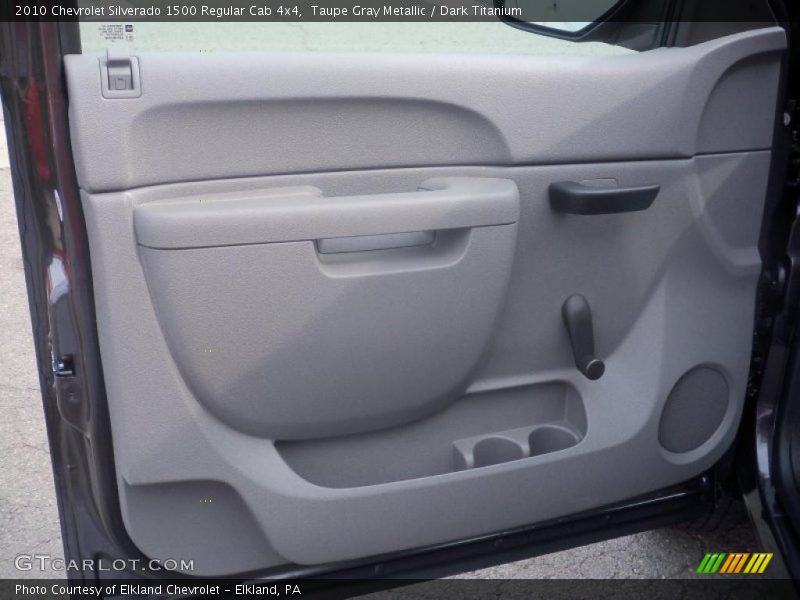 Taupe Gray Metallic / Dark Titanium 2010 Chevrolet Silverado 1500 Regular Cab 4x4