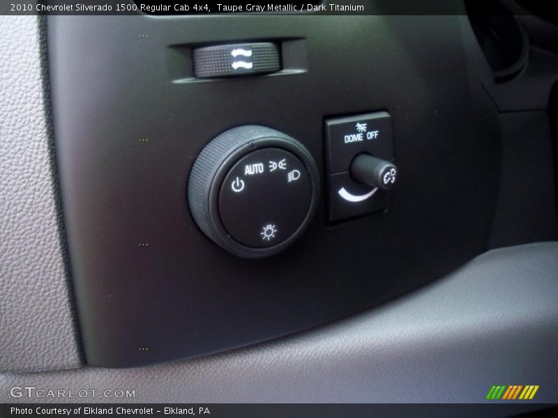 Taupe Gray Metallic / Dark Titanium 2010 Chevrolet Silverado 1500 Regular Cab 4x4