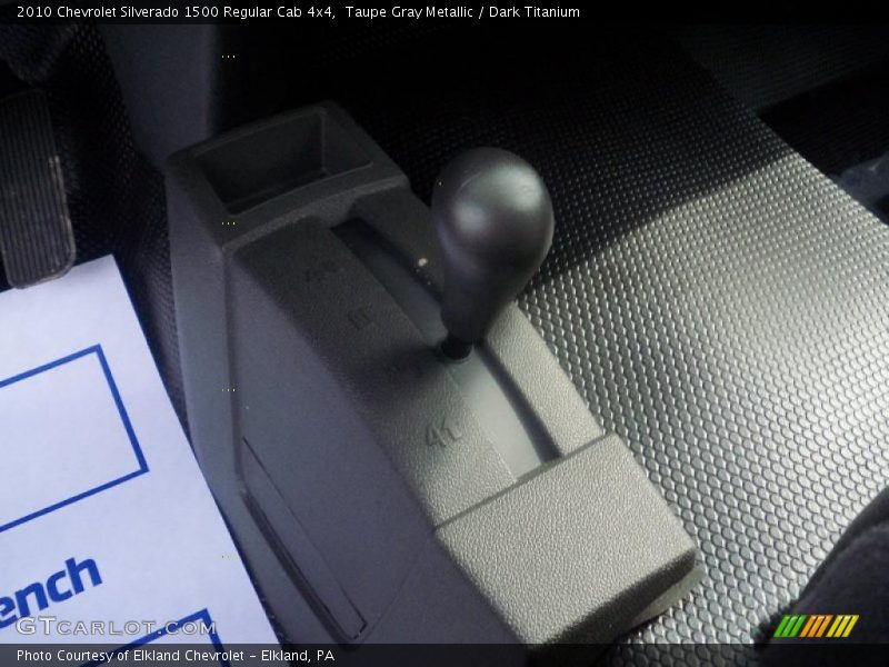 Taupe Gray Metallic / Dark Titanium 2010 Chevrolet Silverado 1500 Regular Cab 4x4