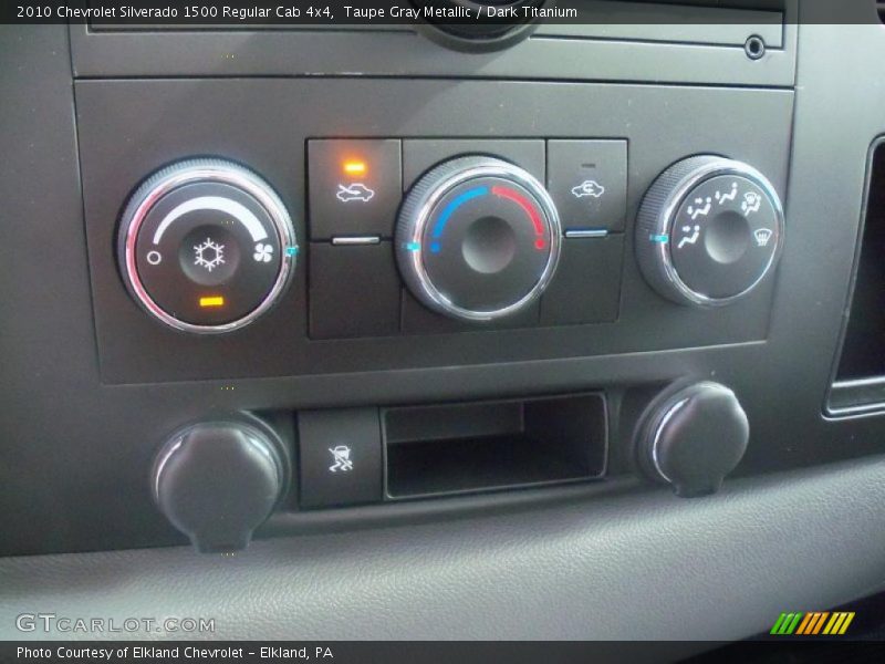 Taupe Gray Metallic / Dark Titanium 2010 Chevrolet Silverado 1500 Regular Cab 4x4