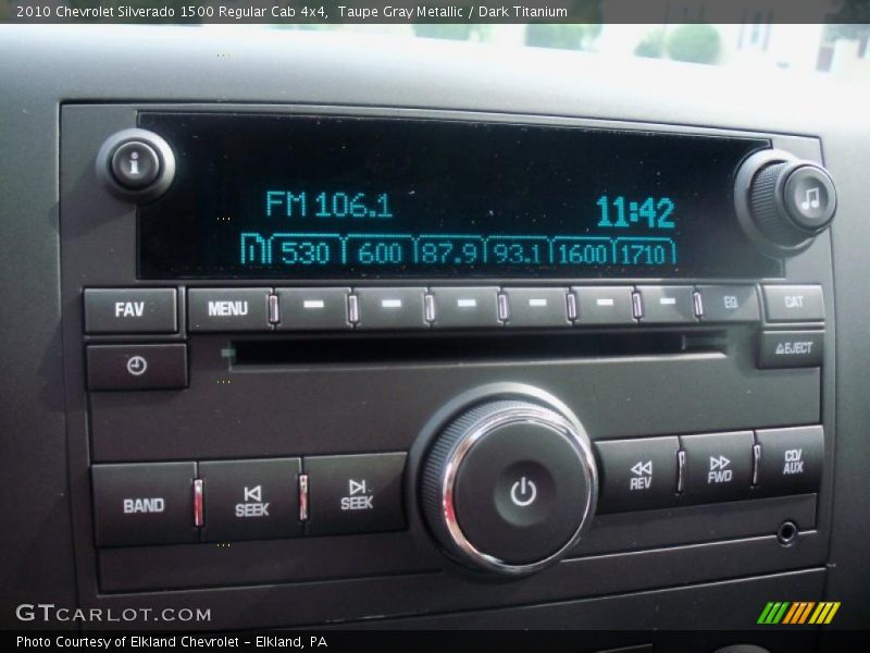 Taupe Gray Metallic / Dark Titanium 2010 Chevrolet Silverado 1500 Regular Cab 4x4