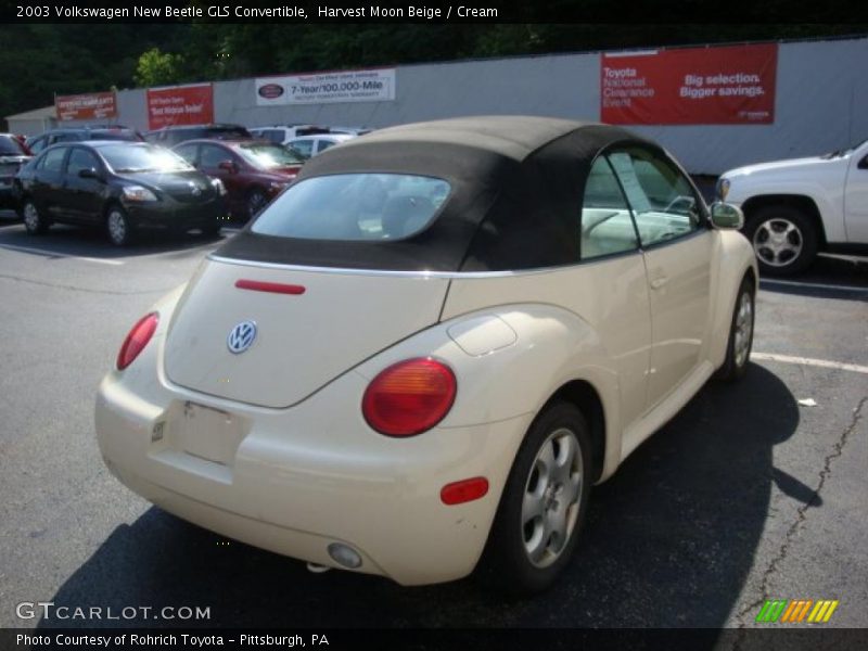 Harvest Moon Beige / Cream 2003 Volkswagen New Beetle GLS Convertible