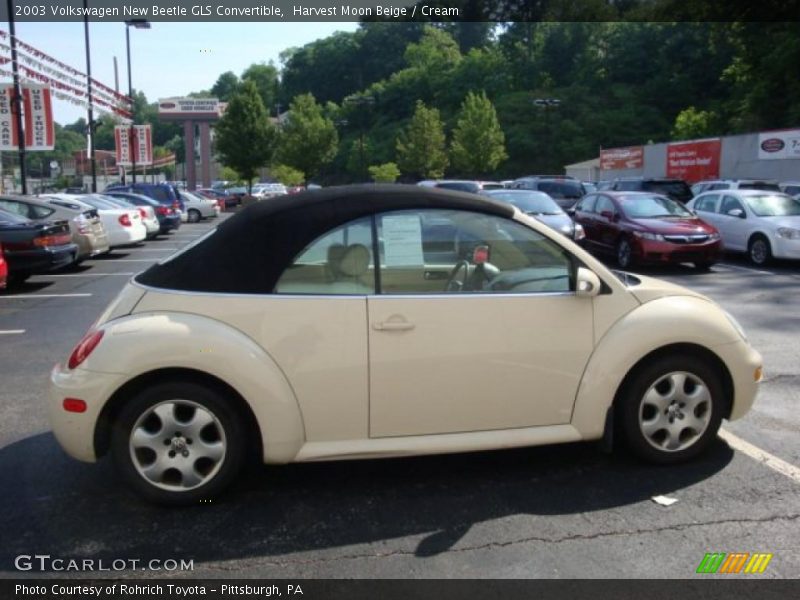 Harvest Moon Beige / Cream 2003 Volkswagen New Beetle GLS Convertible