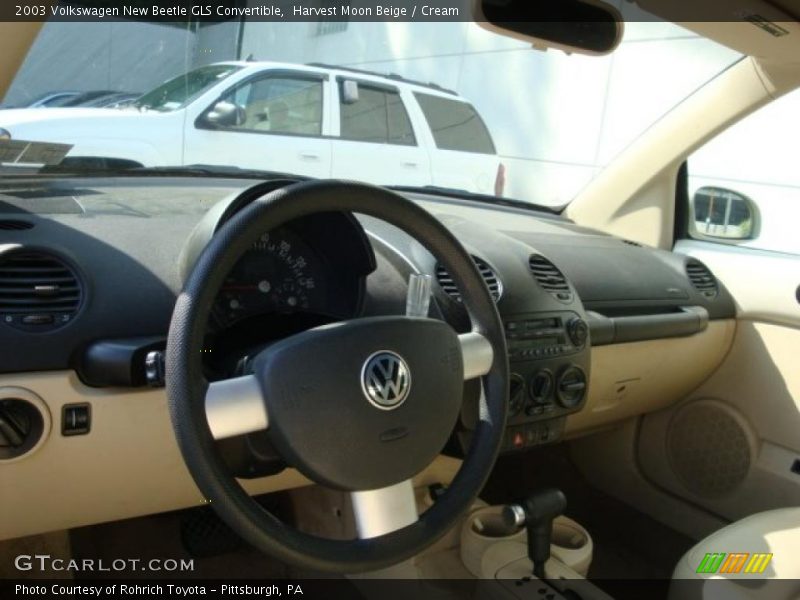 Harvest Moon Beige / Cream 2003 Volkswagen New Beetle GLS Convertible