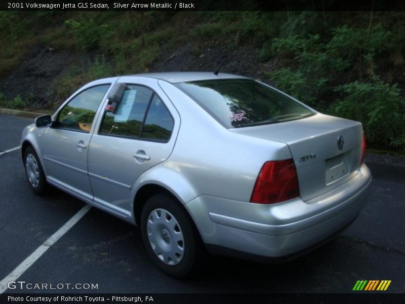 Silver Arrow Metallic / Black 2001 Volkswagen Jetta GLS Sedan