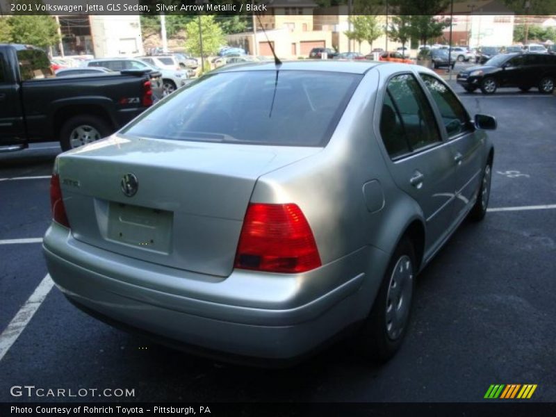 Silver Arrow Metallic / Black 2001 Volkswagen Jetta GLS Sedan