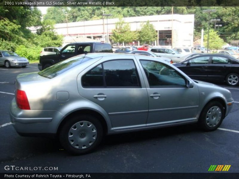 Silver Arrow Metallic / Black 2001 Volkswagen Jetta GLS Sedan