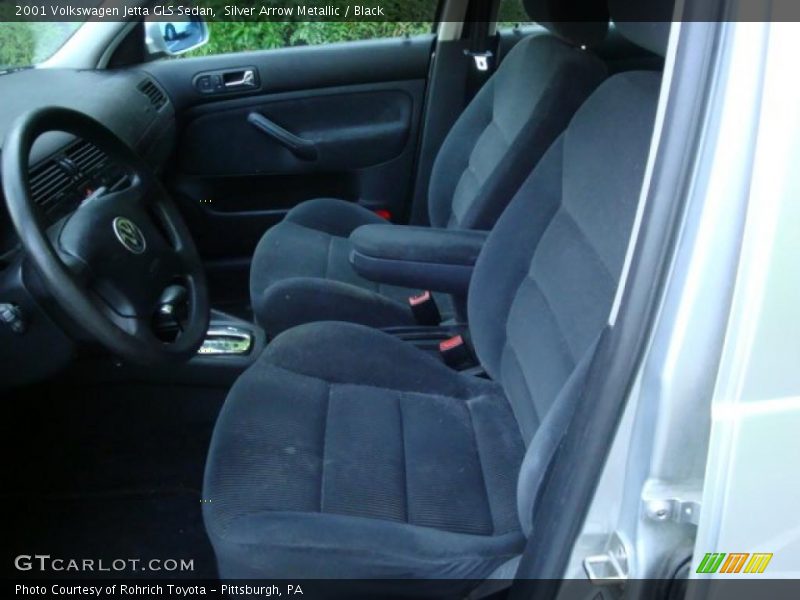 Silver Arrow Metallic / Black 2001 Volkswagen Jetta GLS Sedan