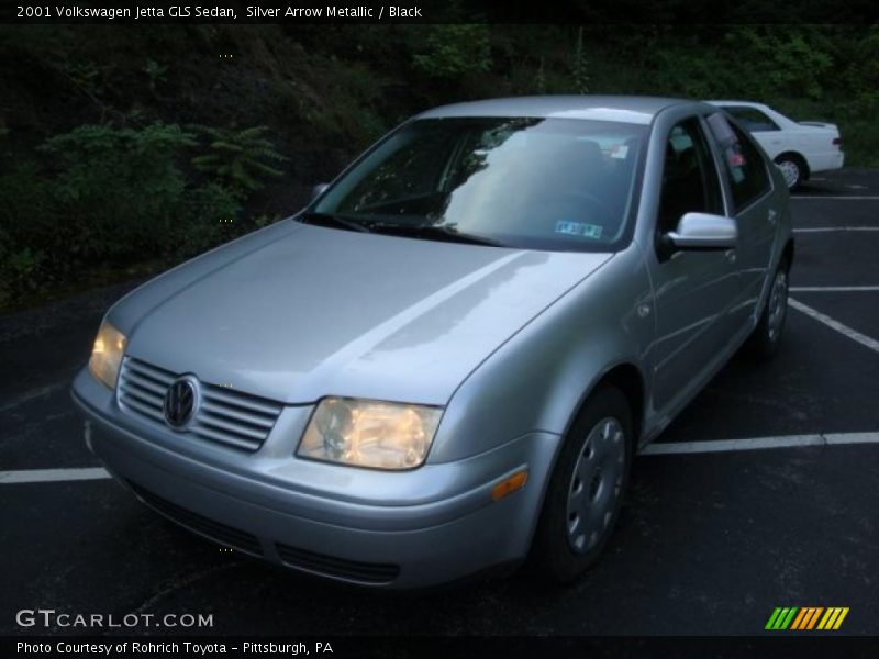 Silver Arrow Metallic / Black 2001 Volkswagen Jetta GLS Sedan