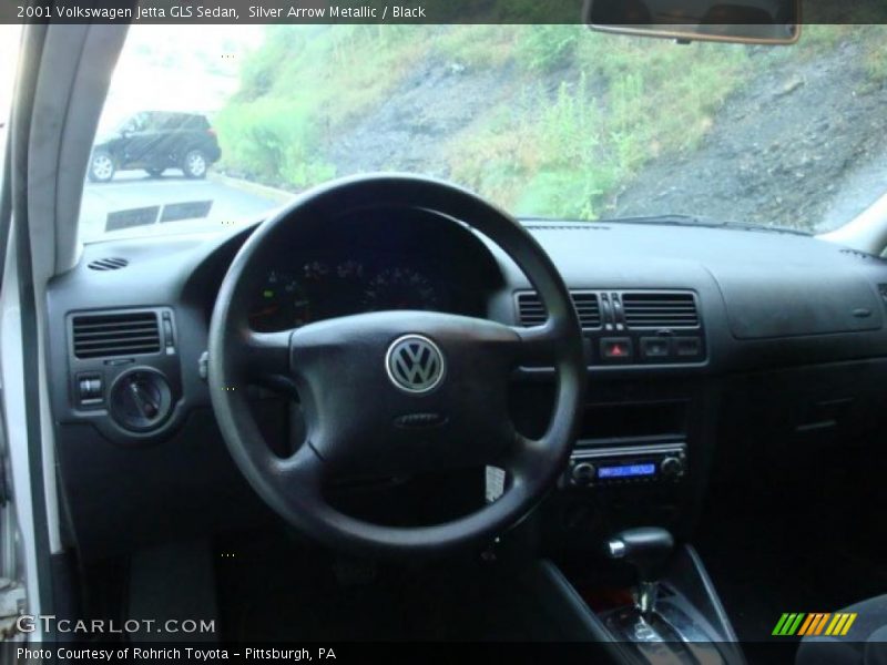 Silver Arrow Metallic / Black 2001 Volkswagen Jetta GLS Sedan