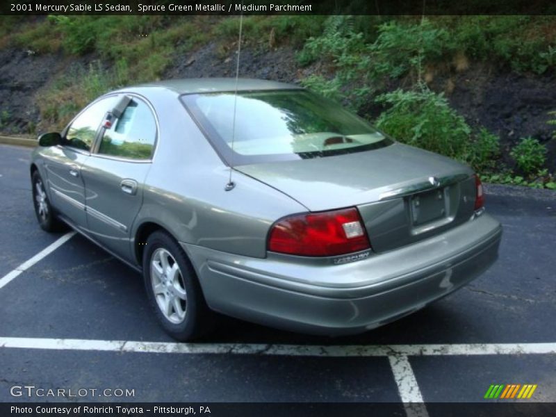Spruce Green Metallic / Medium Parchment 2001 Mercury Sable LS Sedan