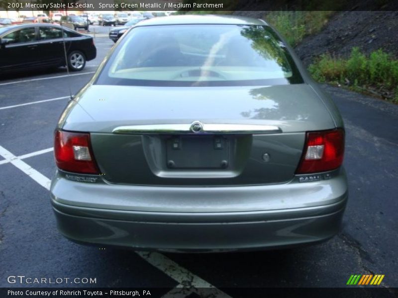 Spruce Green Metallic / Medium Parchment 2001 Mercury Sable LS Sedan