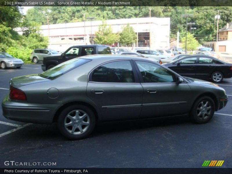 Spruce Green Metallic / Medium Parchment 2001 Mercury Sable LS Sedan