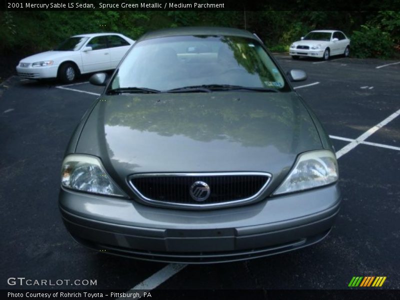 Spruce Green Metallic / Medium Parchment 2001 Mercury Sable LS Sedan