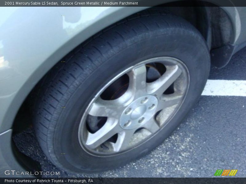 Spruce Green Metallic / Medium Parchment 2001 Mercury Sable LS Sedan