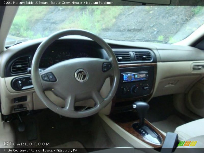Spruce Green Metallic / Medium Parchment 2001 Mercury Sable LS Sedan