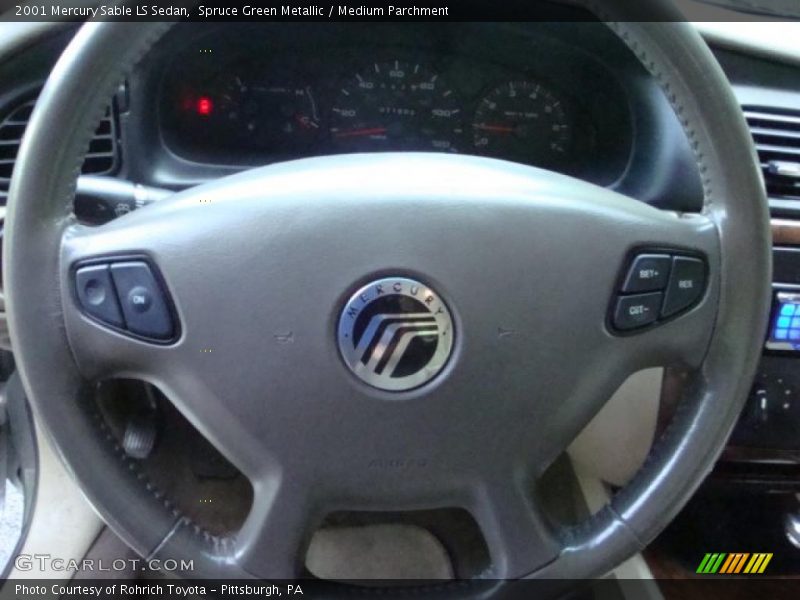 Spruce Green Metallic / Medium Parchment 2001 Mercury Sable LS Sedan