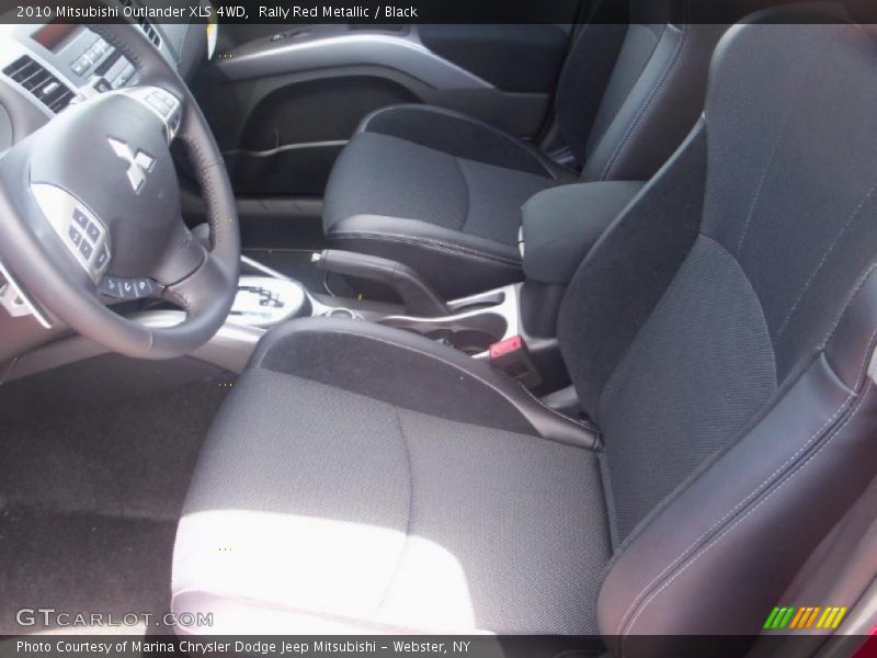 Rally Red Metallic / Black 2010 Mitsubishi Outlander XLS 4WD