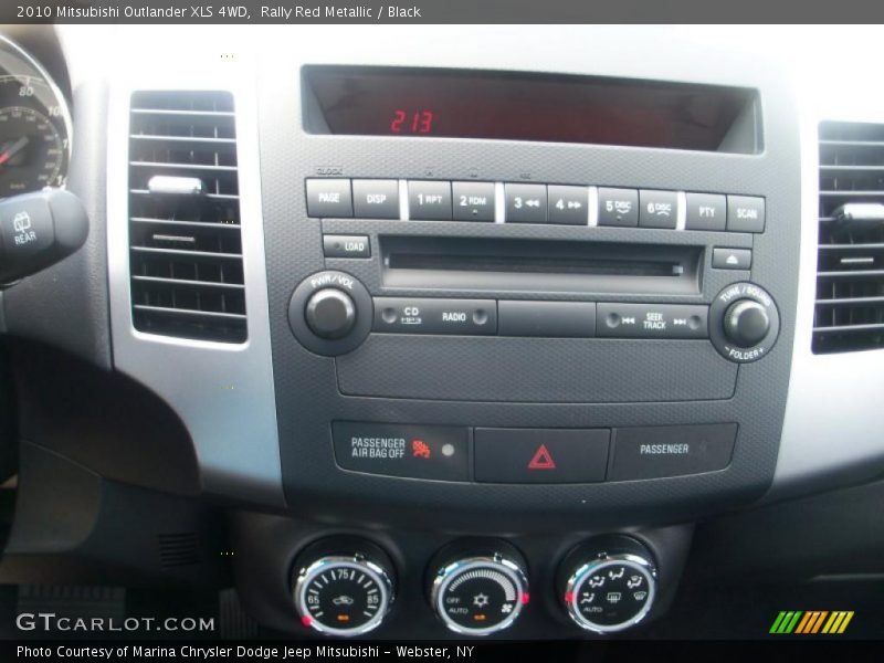 Rally Red Metallic / Black 2010 Mitsubishi Outlander XLS 4WD