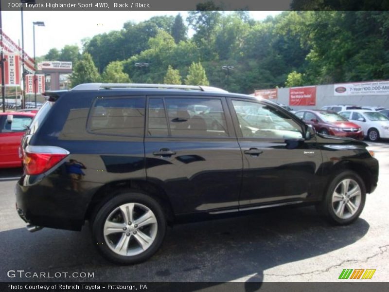 Black / Black 2008 Toyota Highlander Sport 4WD